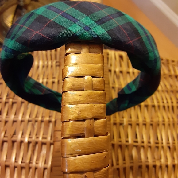 1FREE wP hairbands 2 satin purple&white w bows 2 plaid girl womens NWOT pretty - Picture 4 of 11